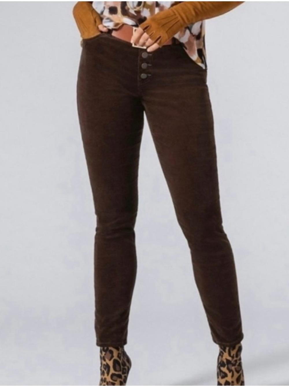 CAbi Brown Corduroy Pants